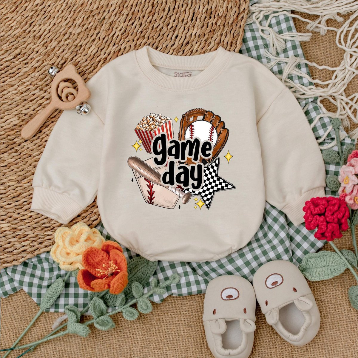 Game Day Baseball Baby Romper Baseball Season Baby Bodysuit Gameday Season Bubble Romper Baby Boy Ou 186