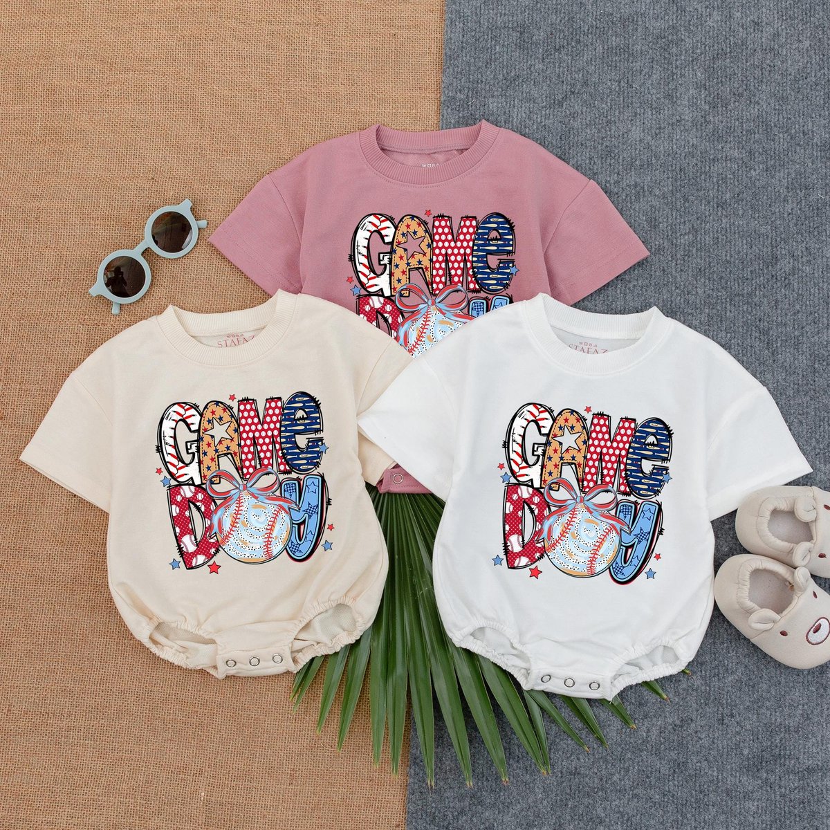 Game Day Baseball Brushstroke T Shirt Bubble Romper Newborn Clothes Baseball Lover Tee Baby Gift Gif 187