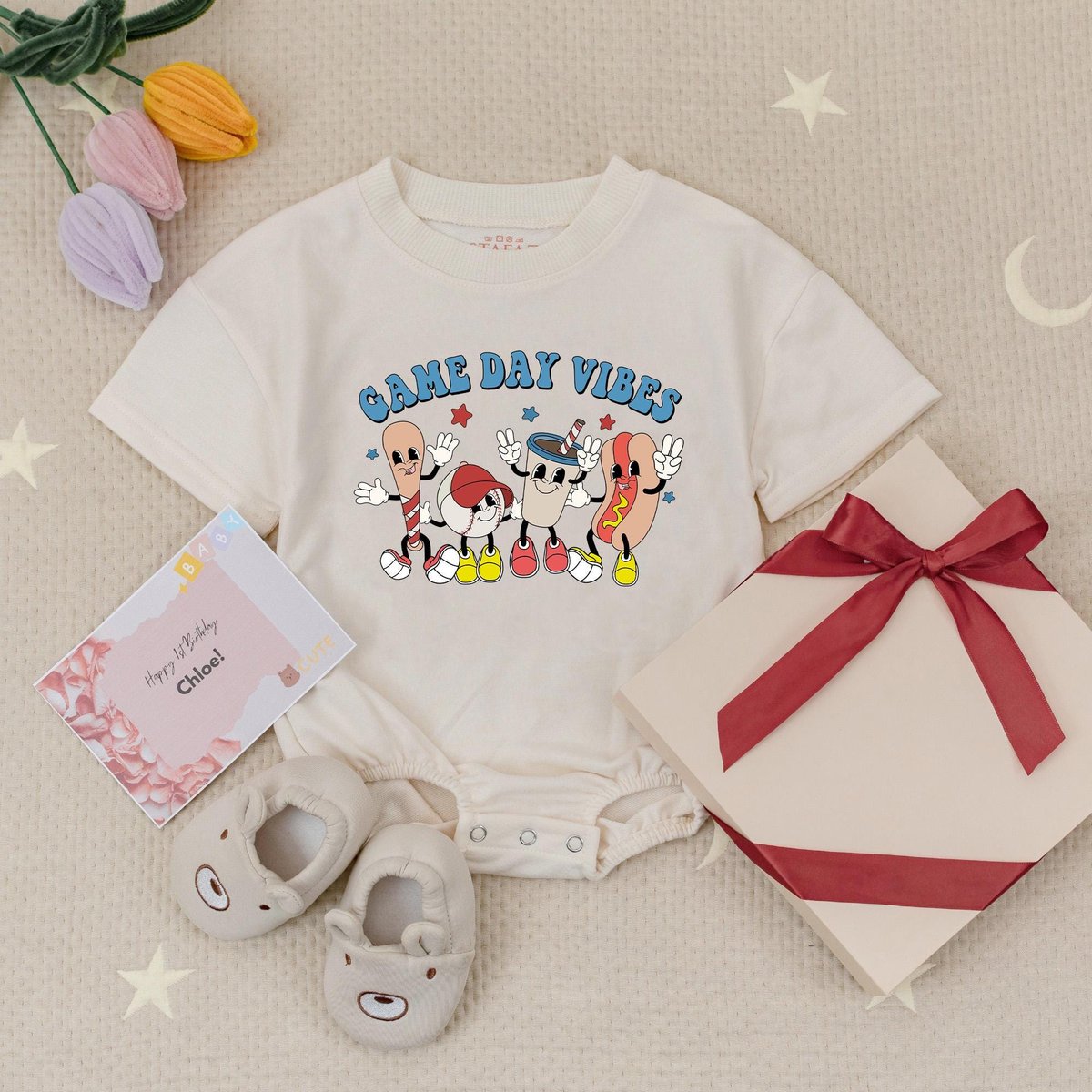 Game Day Vibes Baby Bodysuit Boys Baseball Baby Romper Sporty Baby Gift Ball Game Babysuit Sporty Ba