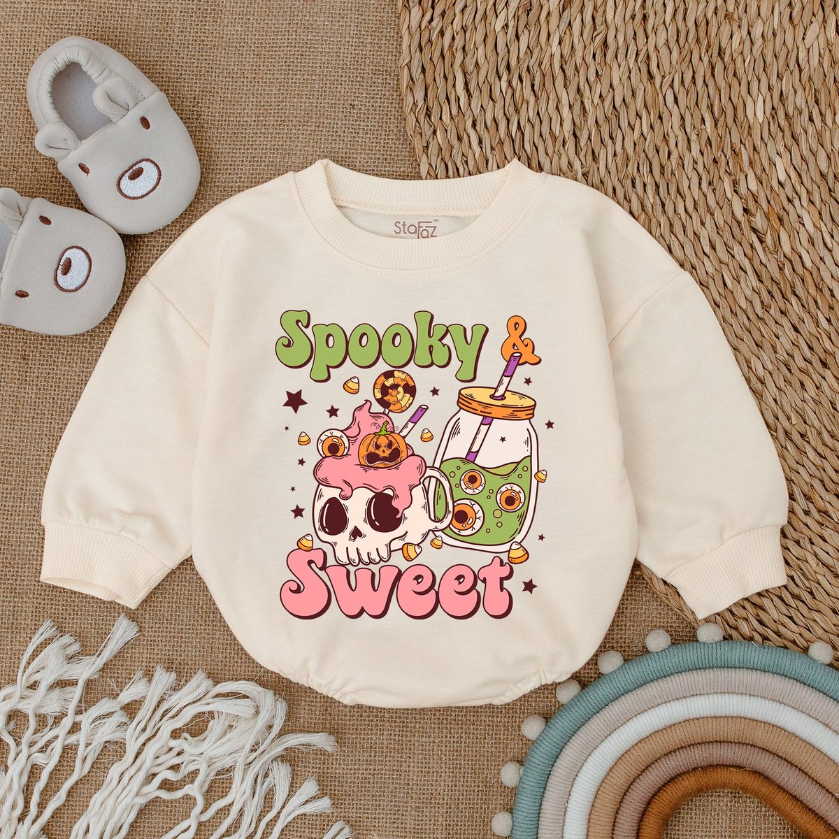 Ghost People Year Round Baby Romper My First Halloween Baby Clothes Bubble Baby Romper Boy Clothes 173