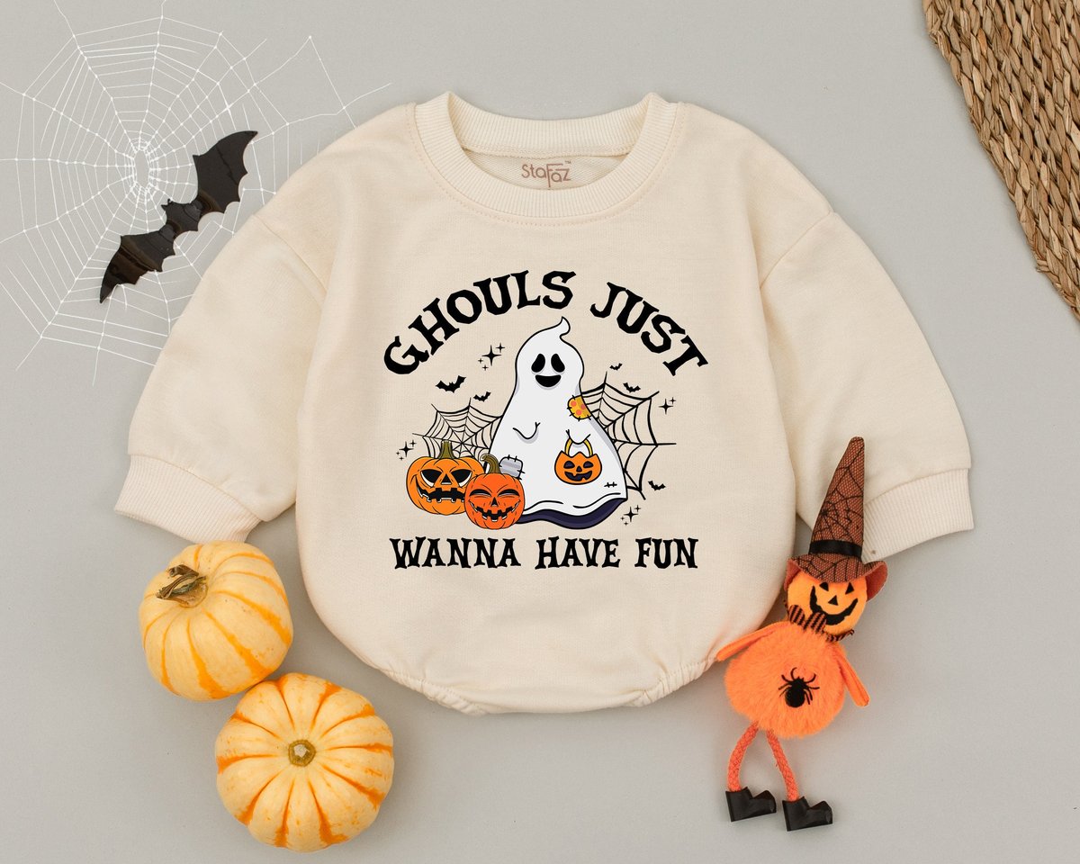Ghouls Just Wanna Have Fun Baby Romper Halloween Baby Boys Girls Outfit First Halloween Outfit Kids