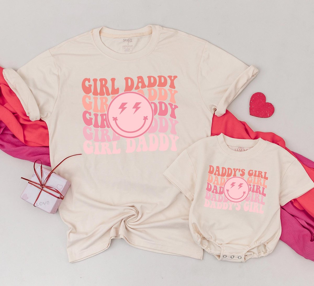 Girl daddy and daddy's Girl Shirts Dad and Baby Matching Family Shirt Daughter Gifts Mom and Toddle 184