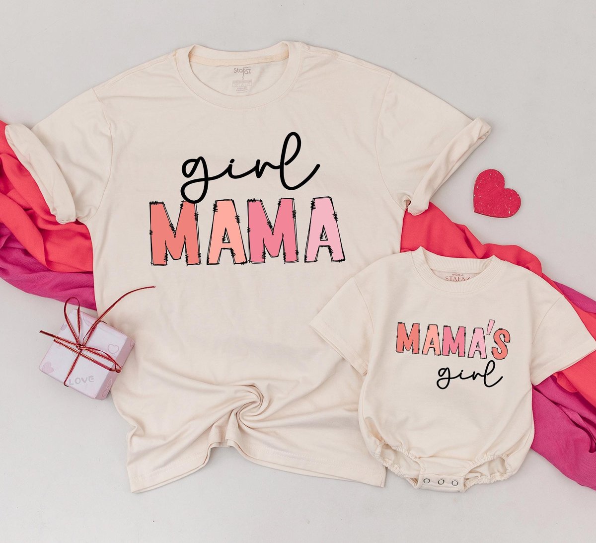 Girl Mama Mama's Girl Shirt Mom and Me Shirt Girl Mama Shirts Gender Announcement Gift Shirt Matchi 184