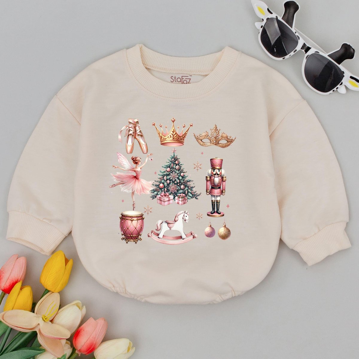 Girly Christmas Coquette Baby Romper Baby First Christmas Baby Holiday Outfit Baby Shower Funny Chri 178