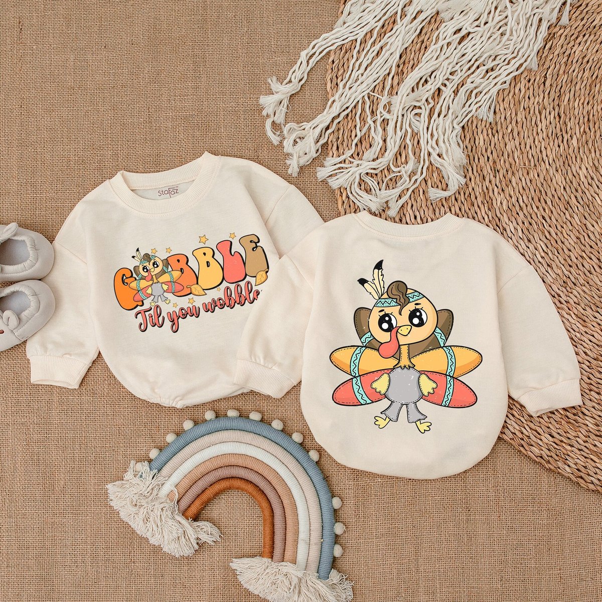 Gobble Gobble Till You Wobble Baby My First Thanksgiving Baby Clothes Bubble Romper Baby Fall Cloth