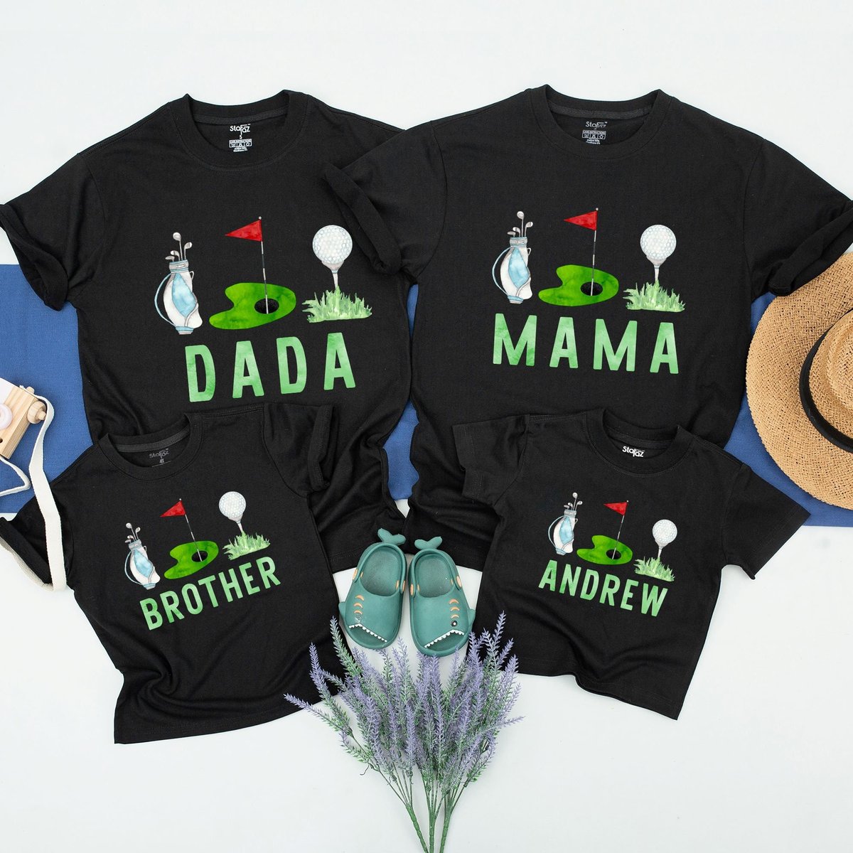 Golf Birthday Family Matching Shirts Golf Birthday Shirt Golf Shirt for Boys Matching Mom Dad Shirt 170