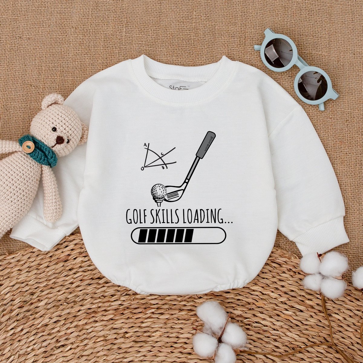 Golf Skills Loading Romper Funny Golfing Bodysuit It's In My DNA Romper Cute Golf Baby Gift Baby Bo 171