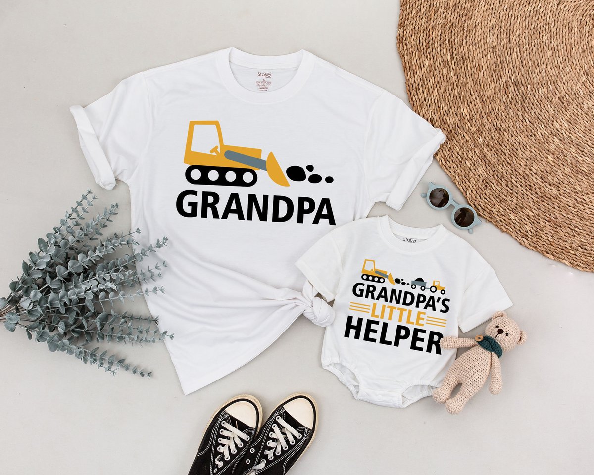 Grandpa Me Matching ShirtsNew Grandpa Shirt Matching Grandpa's Little Helper Shirt Grandpa And Gran 170