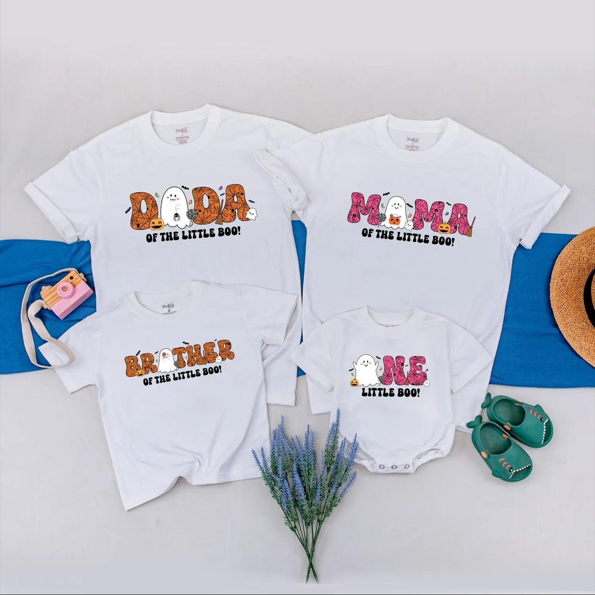 Halloween 1st Birthday Shirt Spooky One Baby Romper Matching Family Ghost Shirts Boo Birthday Gift f 432