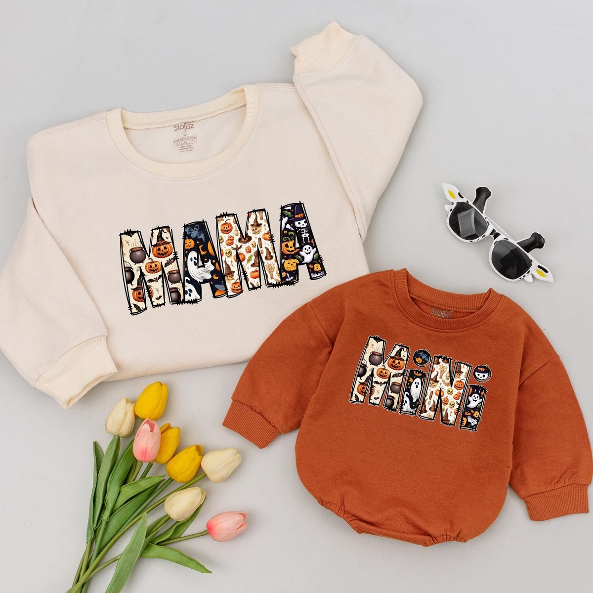 Halloween Mama Mini Shirts Spooky Mama Shirt Spooky Mini Shirt Matching Halloween Tees Family Hallow 435