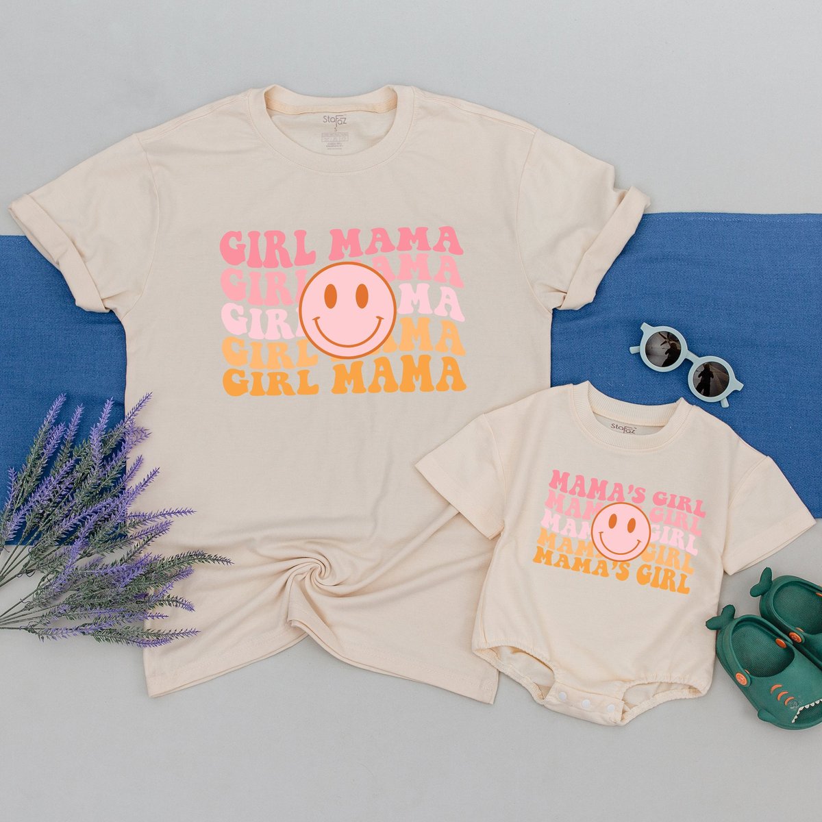 Happy Face Mom And Girl Shirt Mama And Girl Shirt Mommy And Girl Mamas Girl Mother And Son Matching 171