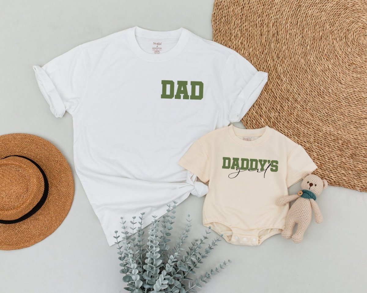 Happy First Father's Day Shirt Daddy's Little Girl Matching Dad and Daughter Shirts Gift from Daug 168