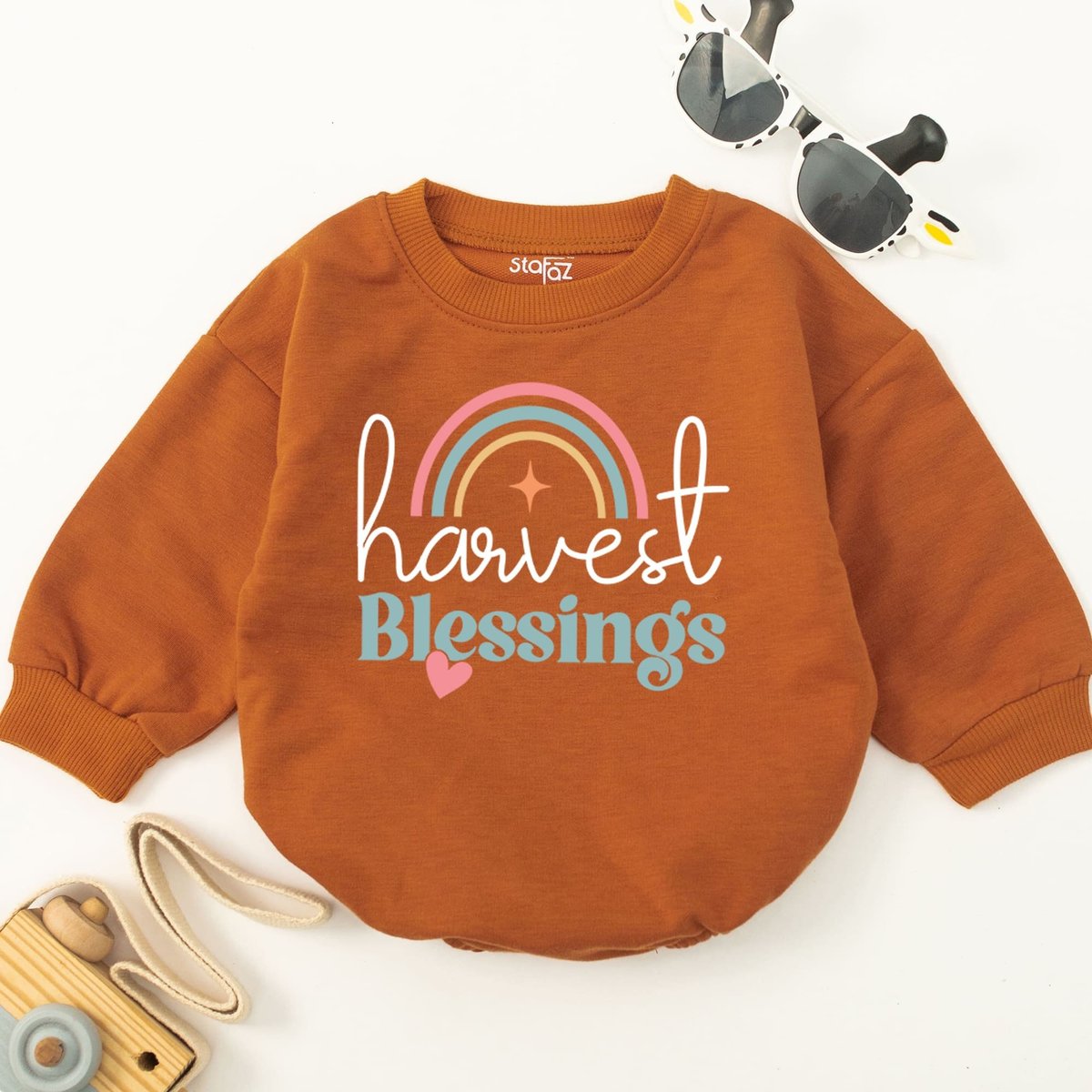 Harvest Blessing Baby Romper Fall Baby Bodysuit Thanksgiving Outfit Little Blessing Baby Gift Religi 175