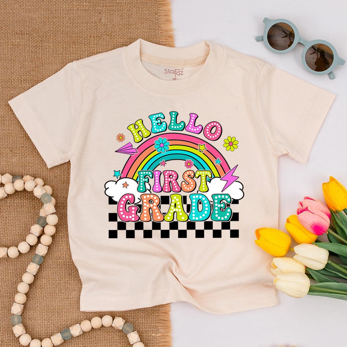 Hello First Grade Back To School Shirt First Day Of School Elementary School Grade Shirt 1st Grade S 176