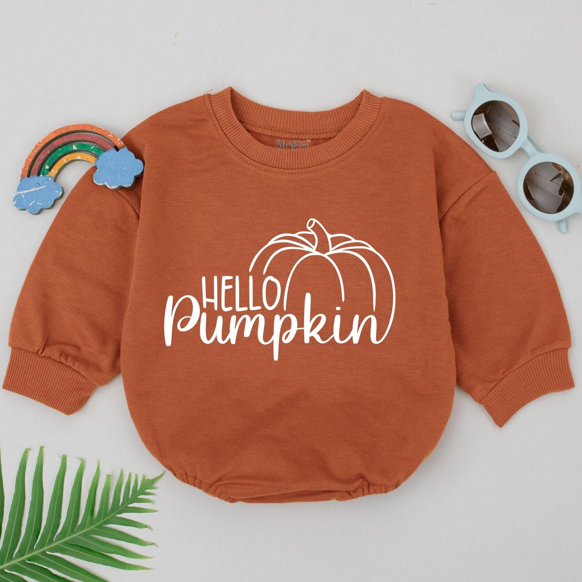 Hello Pumpkin Romper Thanksgiving Fall Baby Outfits Baby Shower Gift Pumpkin Spice Outfit Newborn fo