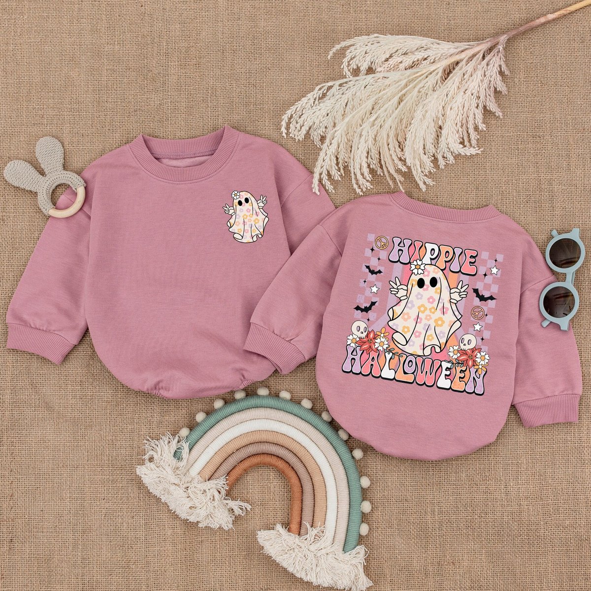 Hippie Halloween Romper Groovy My First Halloween Outfit Bubble Romper Baby Shower Gift Pumpkin Body 176