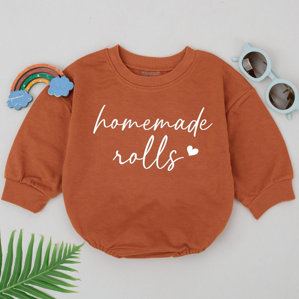 Homemade Rolls Romper My Rolls Are Homemade Retro Fall Romper Autumn Kids Clothes Thanksgiving Day B