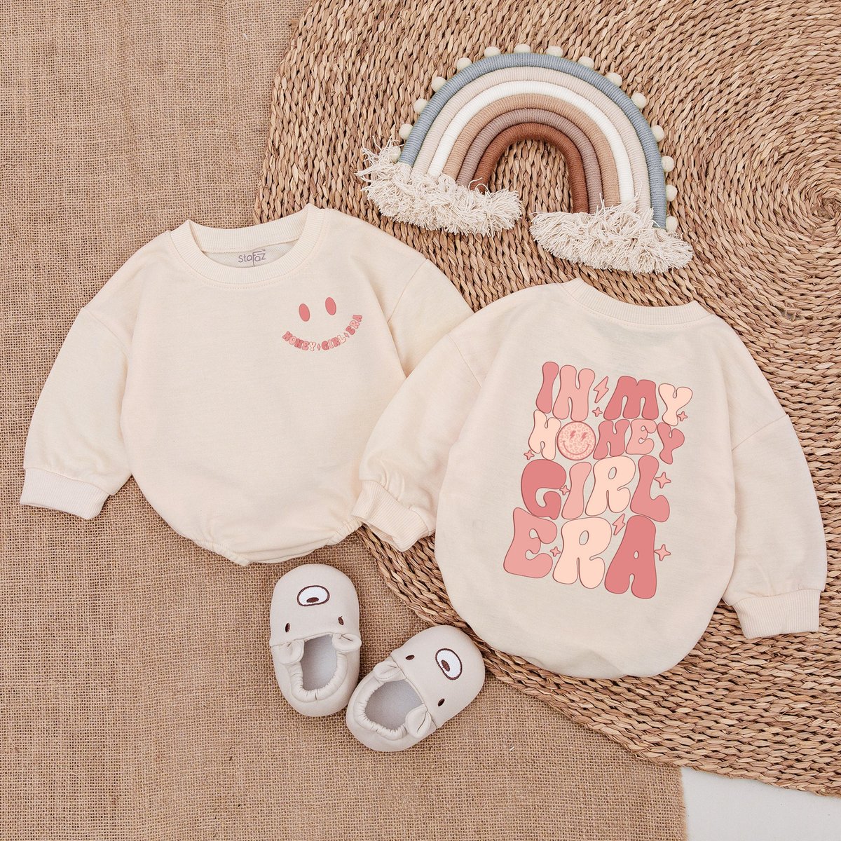 Honey Girl Baby Clothes  Newborn Girl Outfit Bubble Romper Baby Clothes Baby bodysuit Romper fo