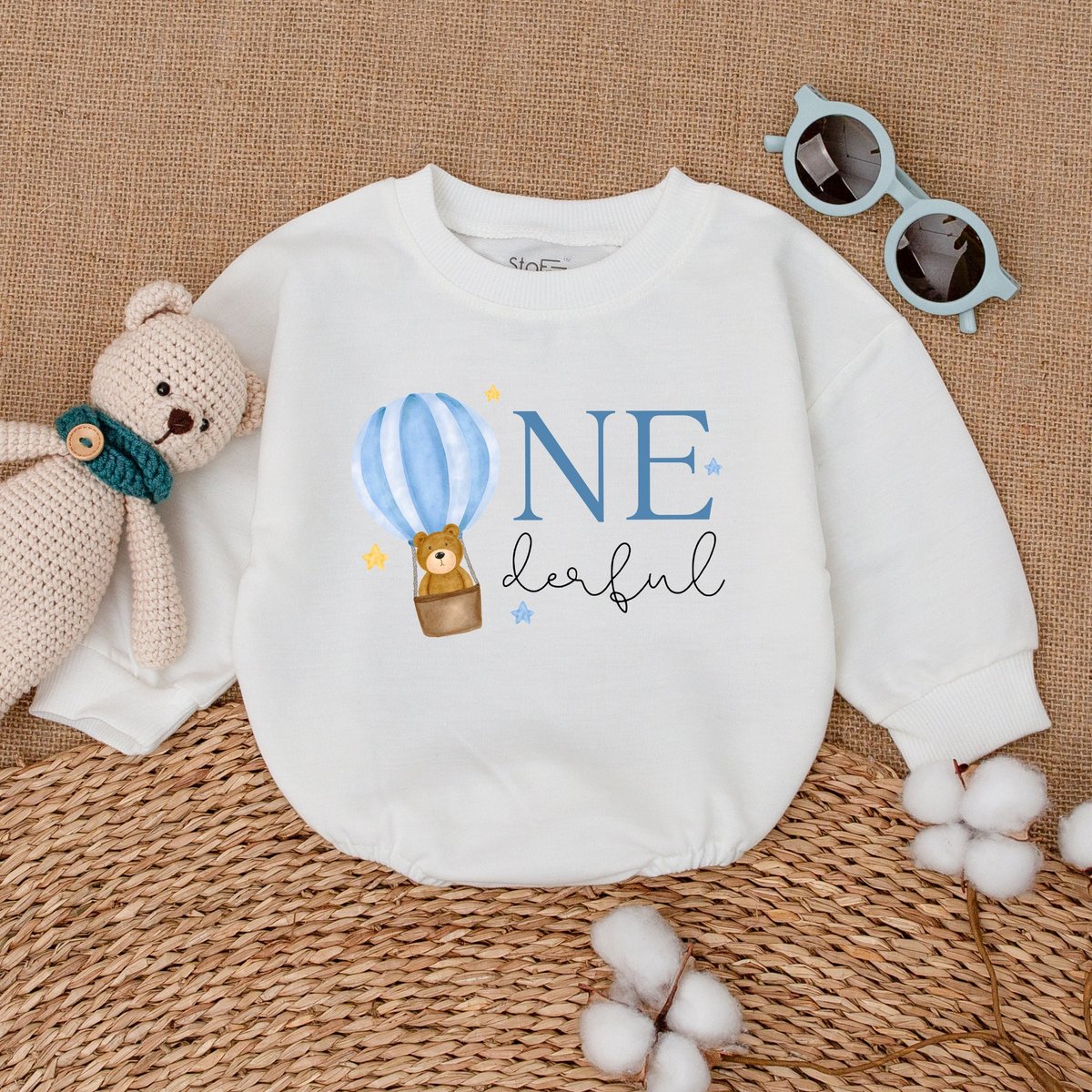 Hot Air Balloon Onederful Birthday Romper Onederful Baby Bodysuit First Birthday Outfit Newborn Bubb 172