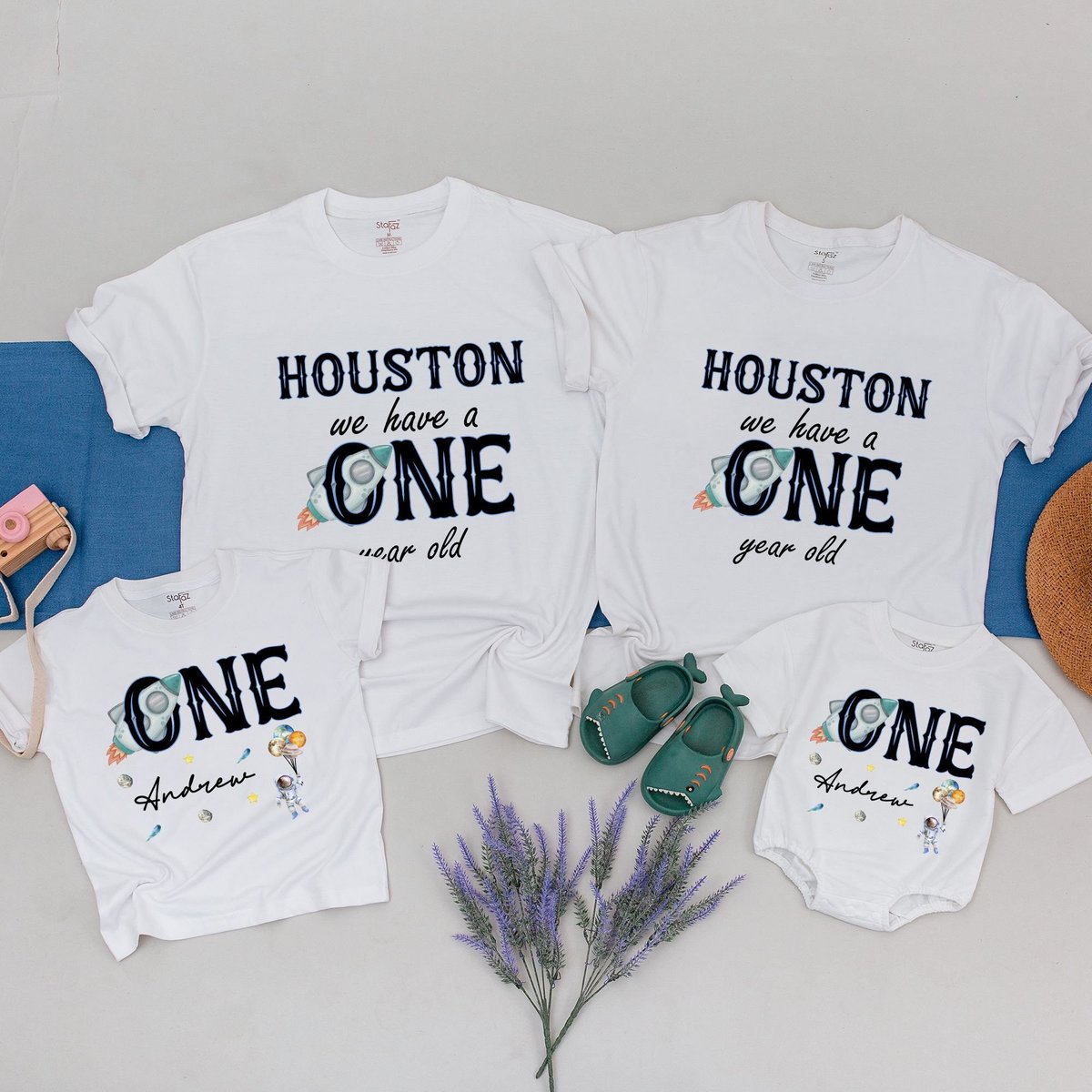 Houston we have a One year old Matching Family Shirts 1st Birthday Shirt One year Birthday Space Bir 168