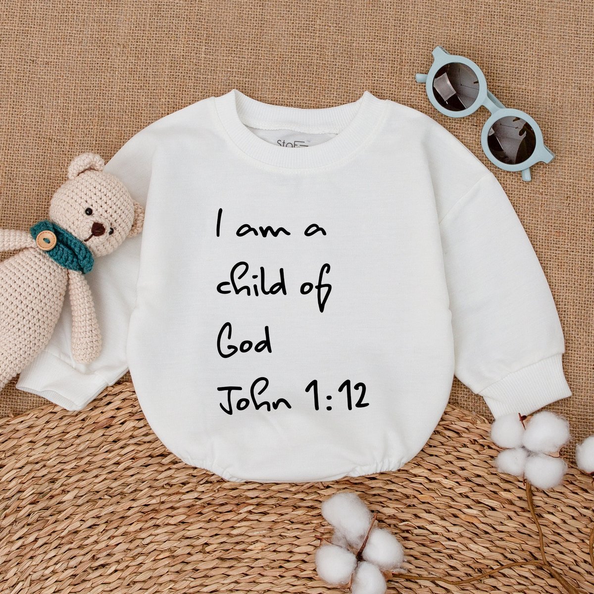 I Am A Child Of God Baby Romper Bible Verse Baby Bodysuit Religious Keepsake Outfit Christian Newbor 170