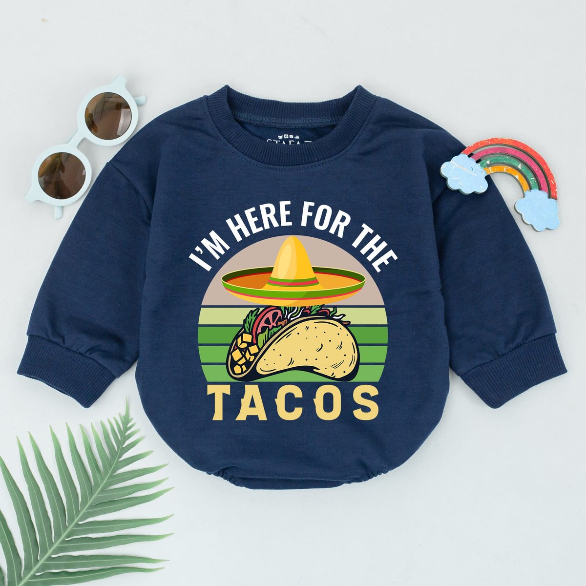I'm Here for the Tacos Romper Cinco De Mayo Bodysuit Taco Bout One Abuela Outfit Baby Clothes Baby