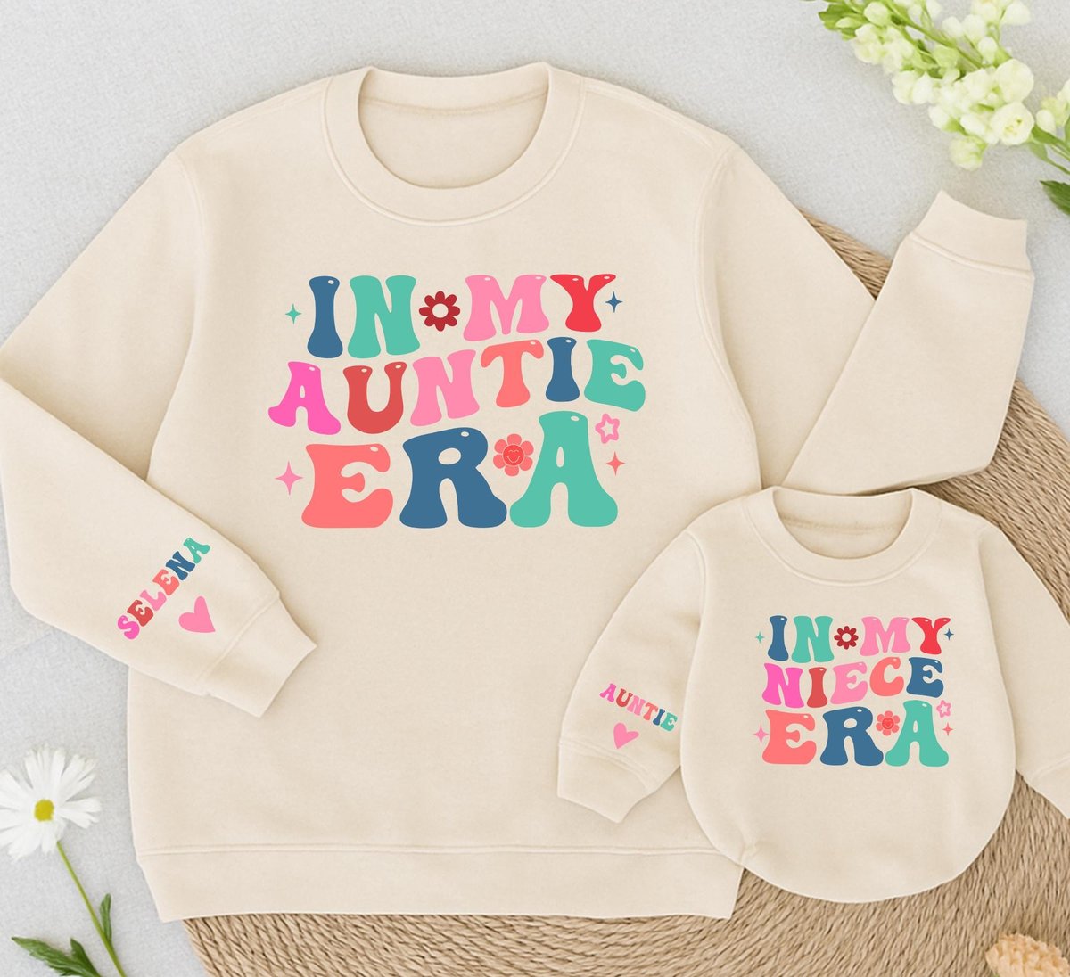 In My Auntie Era Matching Outfit Auntie Matching Sweatshirt Auntie Giff Christmas Gift Auntie Auntie 434