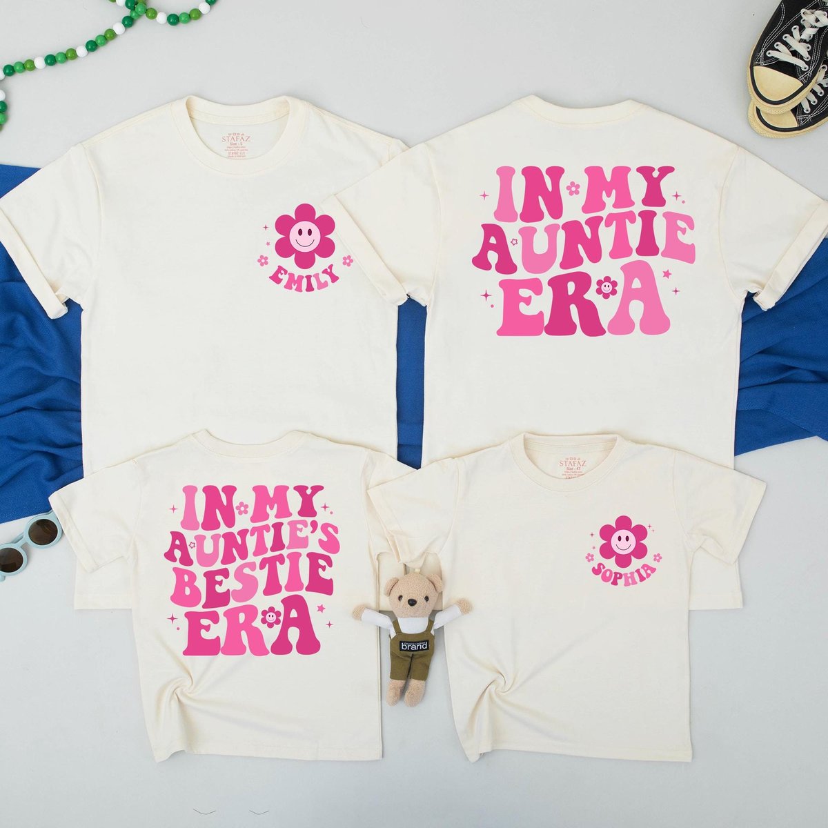 In My Auntie Era Shirt Auntie And Auntie's Bestie Matching Shirt Favorite Aunt Shirt Aunt Gift From 435