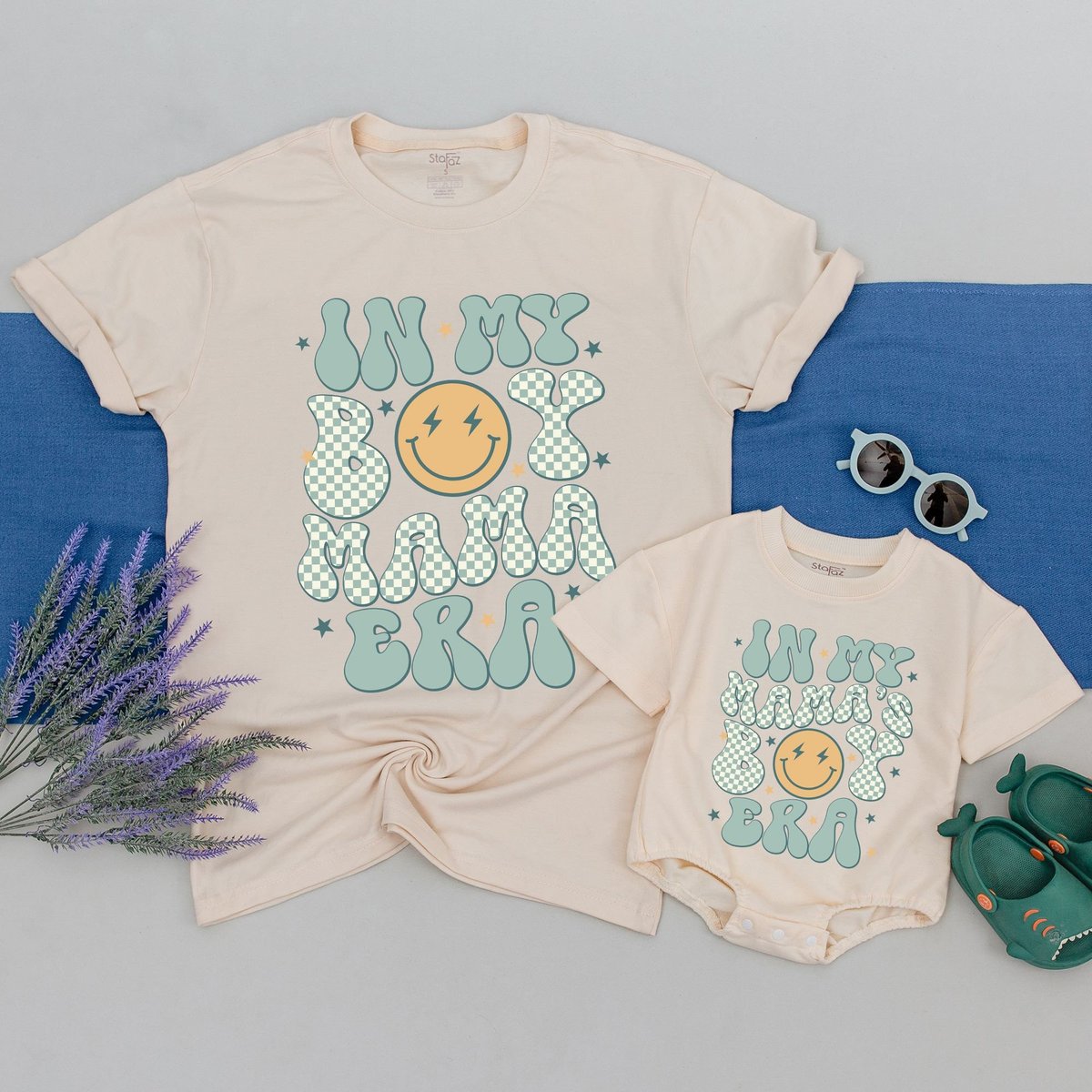 In My Boy Mama Era and Mamas Boy Era Matching Shirt Retro Boy Mama Shirt Mother's Day Gifts For Boy 170