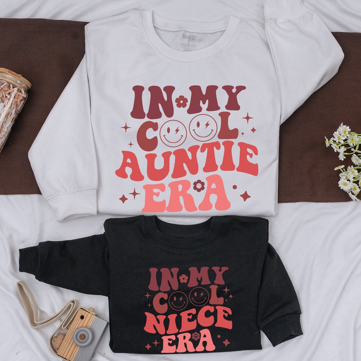 In My Cool Auntie Era Sweatshirt Cool Aunt Shirt New Aunt Shirt Aunt Gift Auntie Shirt Sister Gifts 160