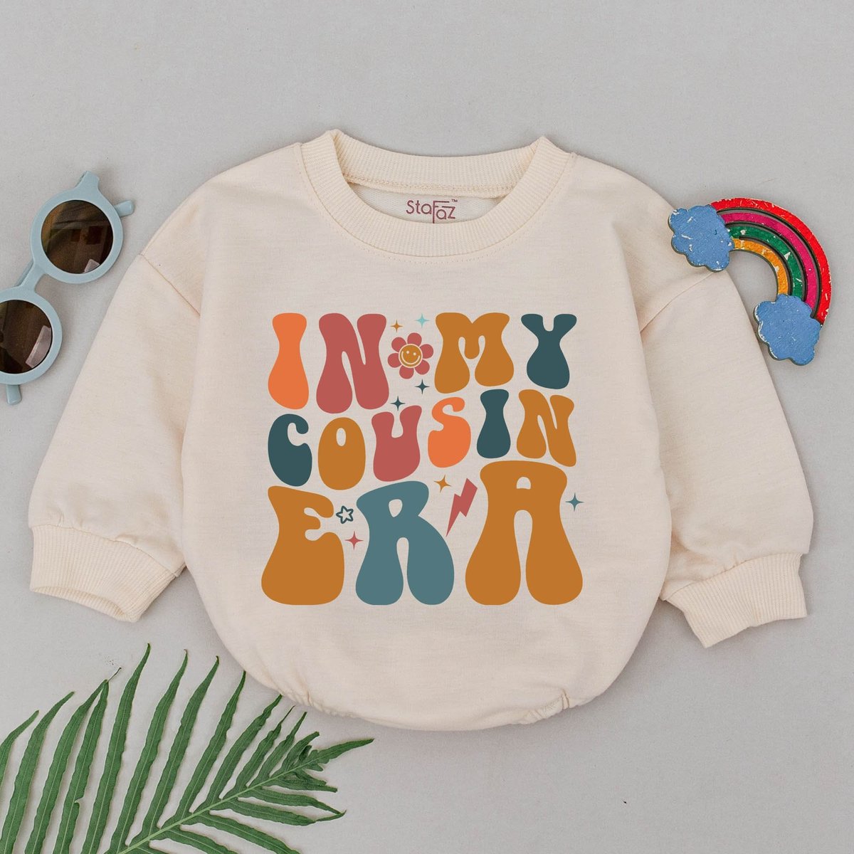 In My Cousin Era Romper Retro Cousin Crew Bodysuit Cousin Besties Outfit Best Friend Baby Clothes Ba
