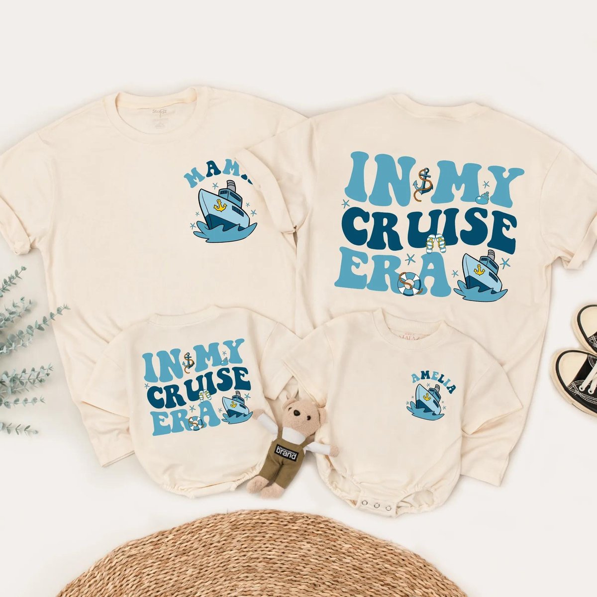 In My Cruise Era Family Shirts Matching Summer Vacation Outfits Custom Cruise Trip Shirts for Baby K 429