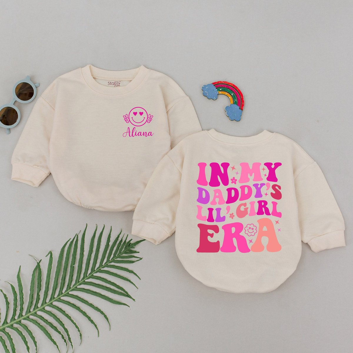 In My Daddy's Lil' Girl Era Romper Daddy's Girl Romper Daddy Baby Outfits 1st Father's Day Gift