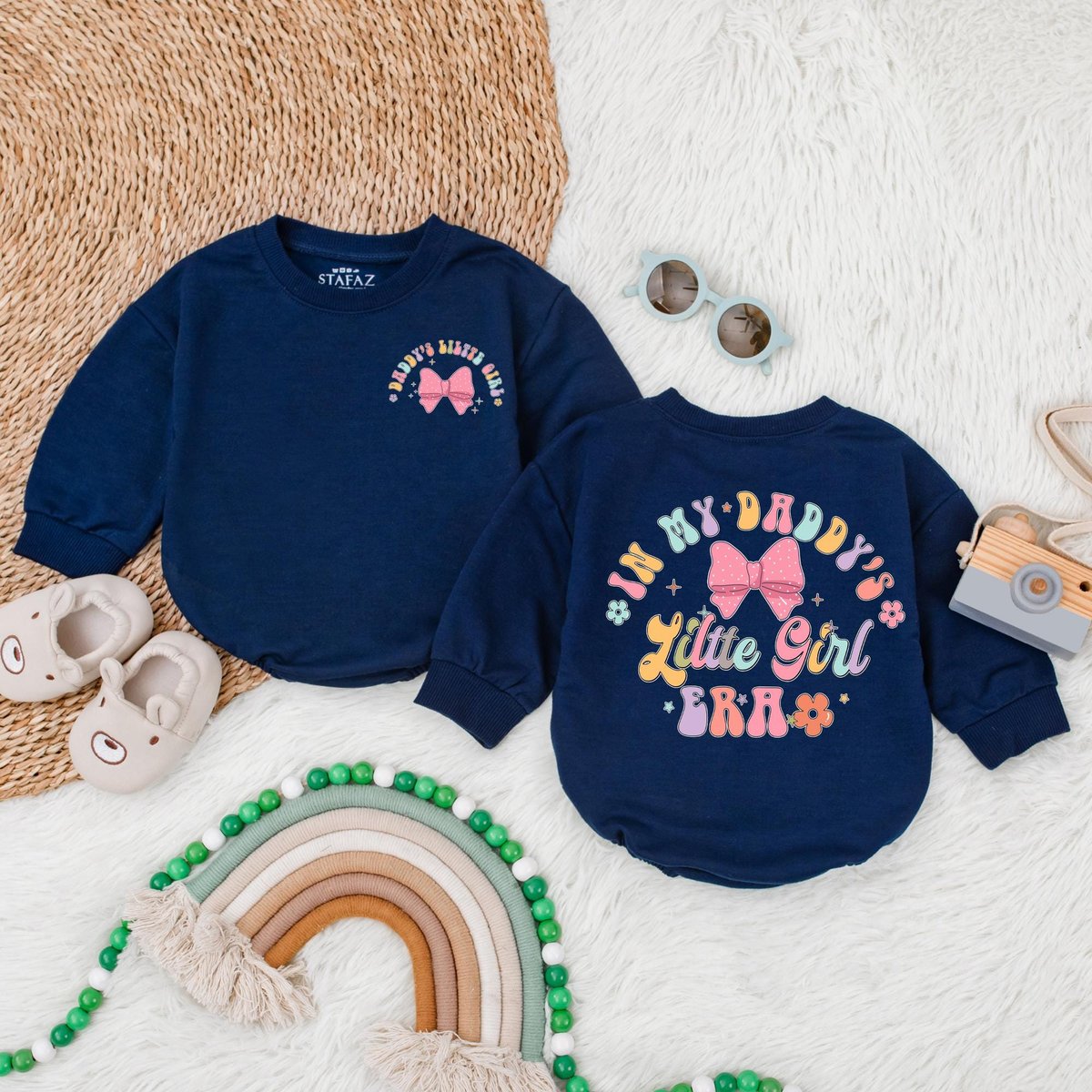 In My Daddy's Little Girl Era Romper Daddy Me Bodysuit Daddy's Girl Shirt Romper for Baby Girl Bab 188