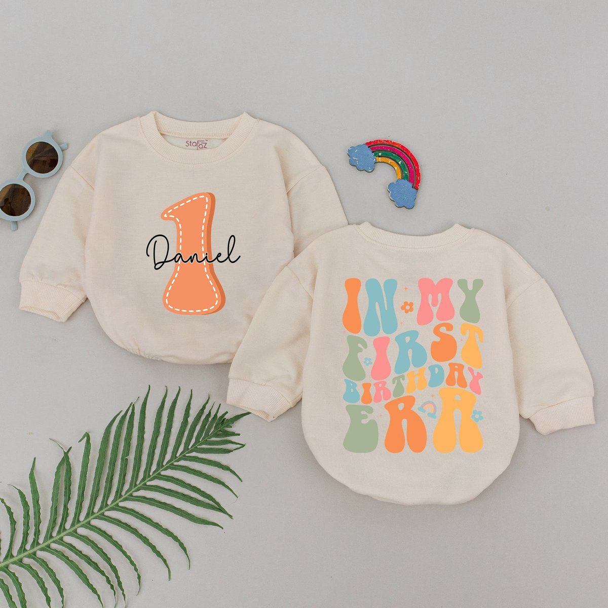 In My First Birthday Era Romper Birthday Baby Romper 1st Birthday Outfit One Year Old Birthday Bodys