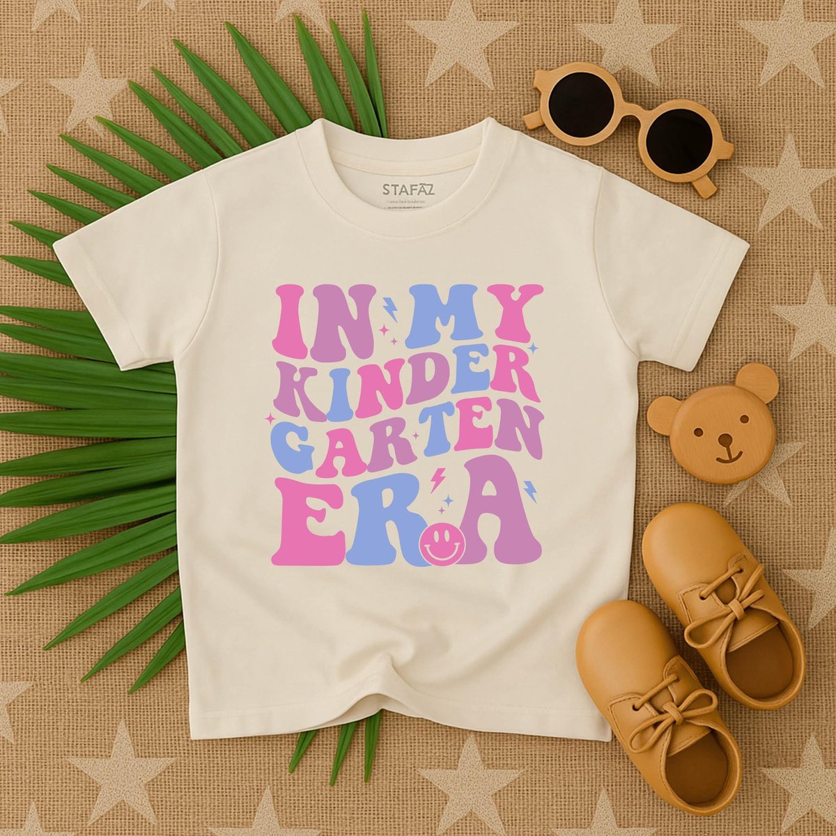 In My Kindergarten Era Toddler T Shirt Back to School Shirt for Kids Cute Preschool Graphic Tee Retr