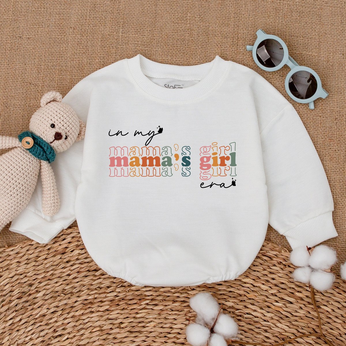 In My Mama's Girl Era Baby Romper Mama's Bestie Baby Bodysuit Mama's Girl Mothers Day Gift Romper 171