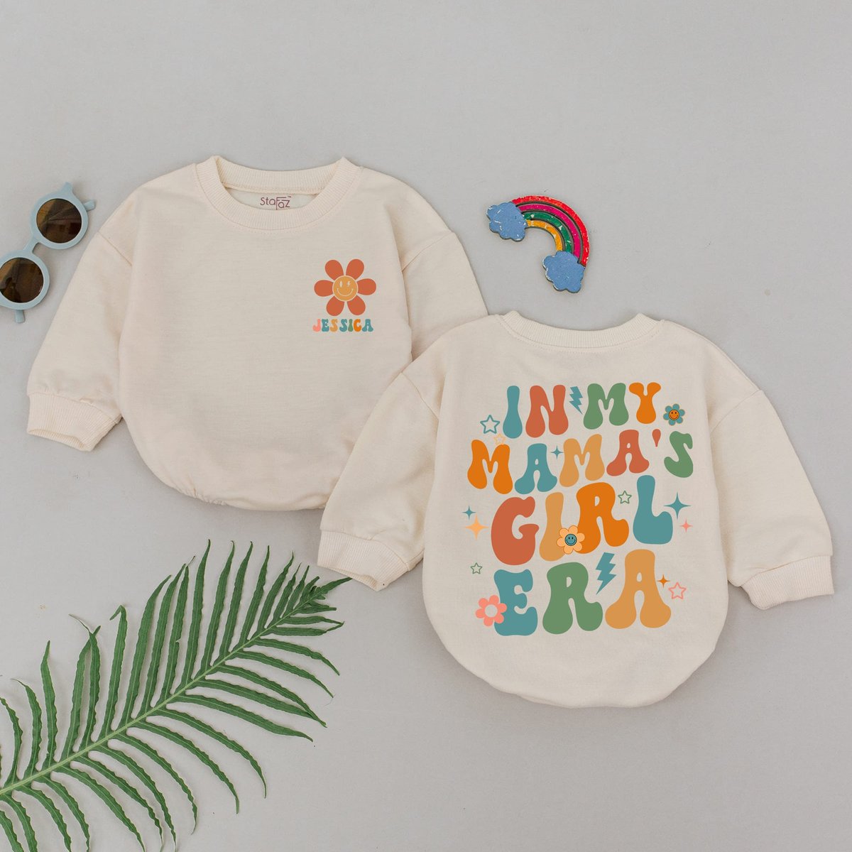 In My Mama's Girl Era Romper Mama's Girl Romper Mom Baby Outfit Mother's Day Gift For Daughter Ba