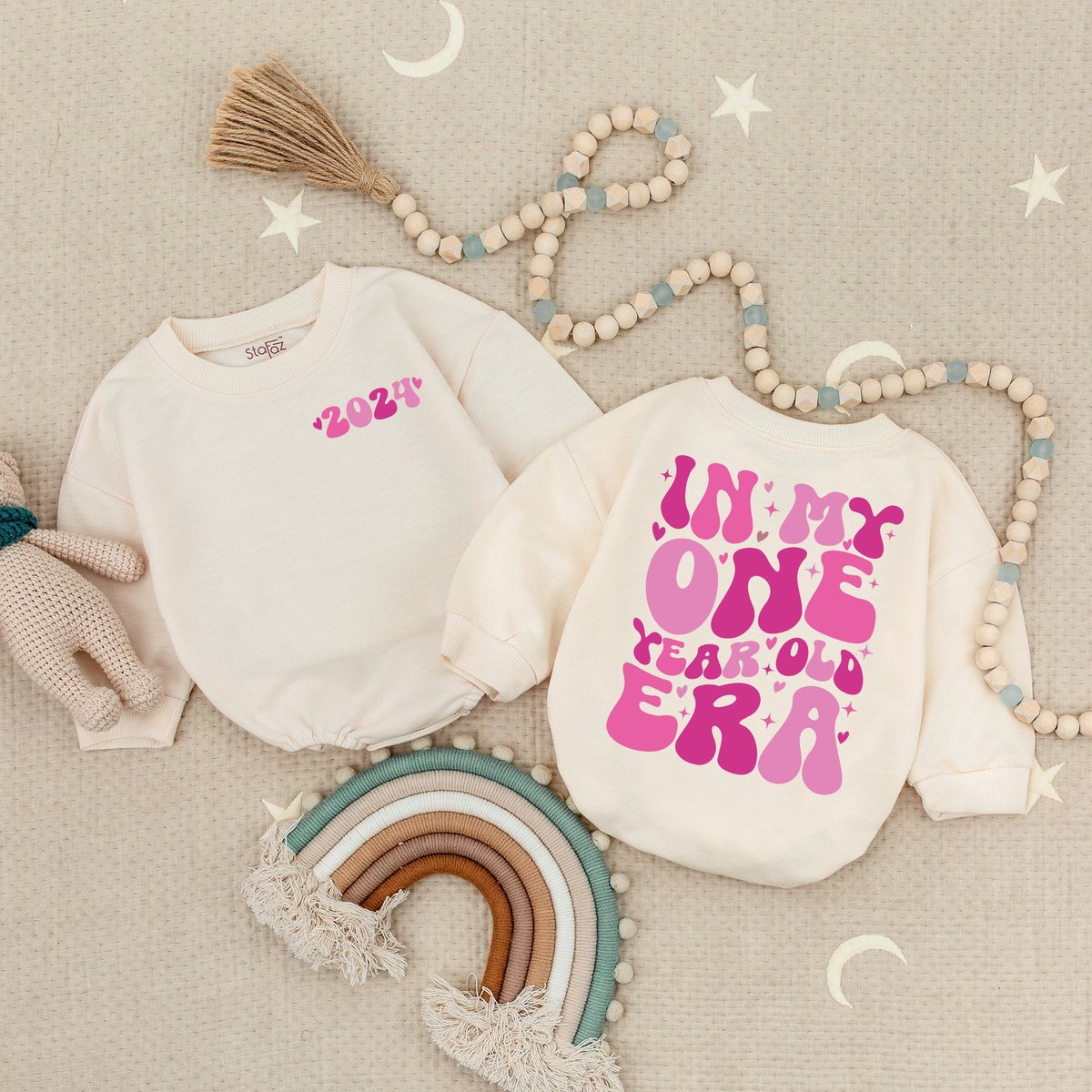In My One Year Old Era Baby Romper First Birthday Girl Baby Girl Birthday Clothes 1st Birthday Bodys
