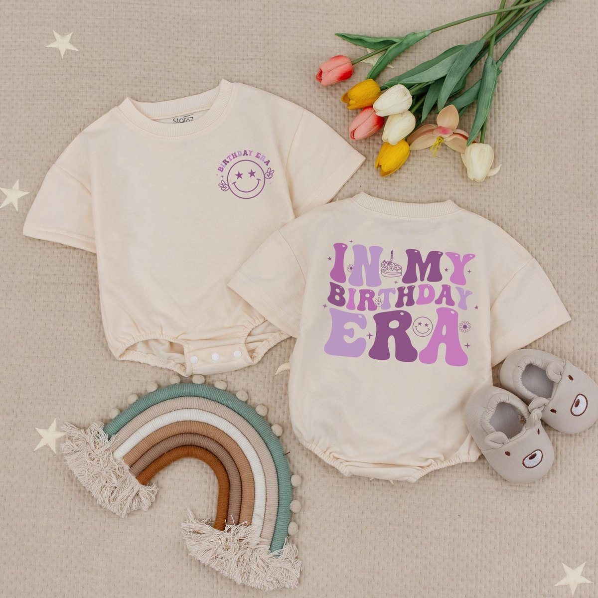 In My One Year Old Era Romper Baby Romper Personalized Name 1st Birthday Gift for Birthday Party New