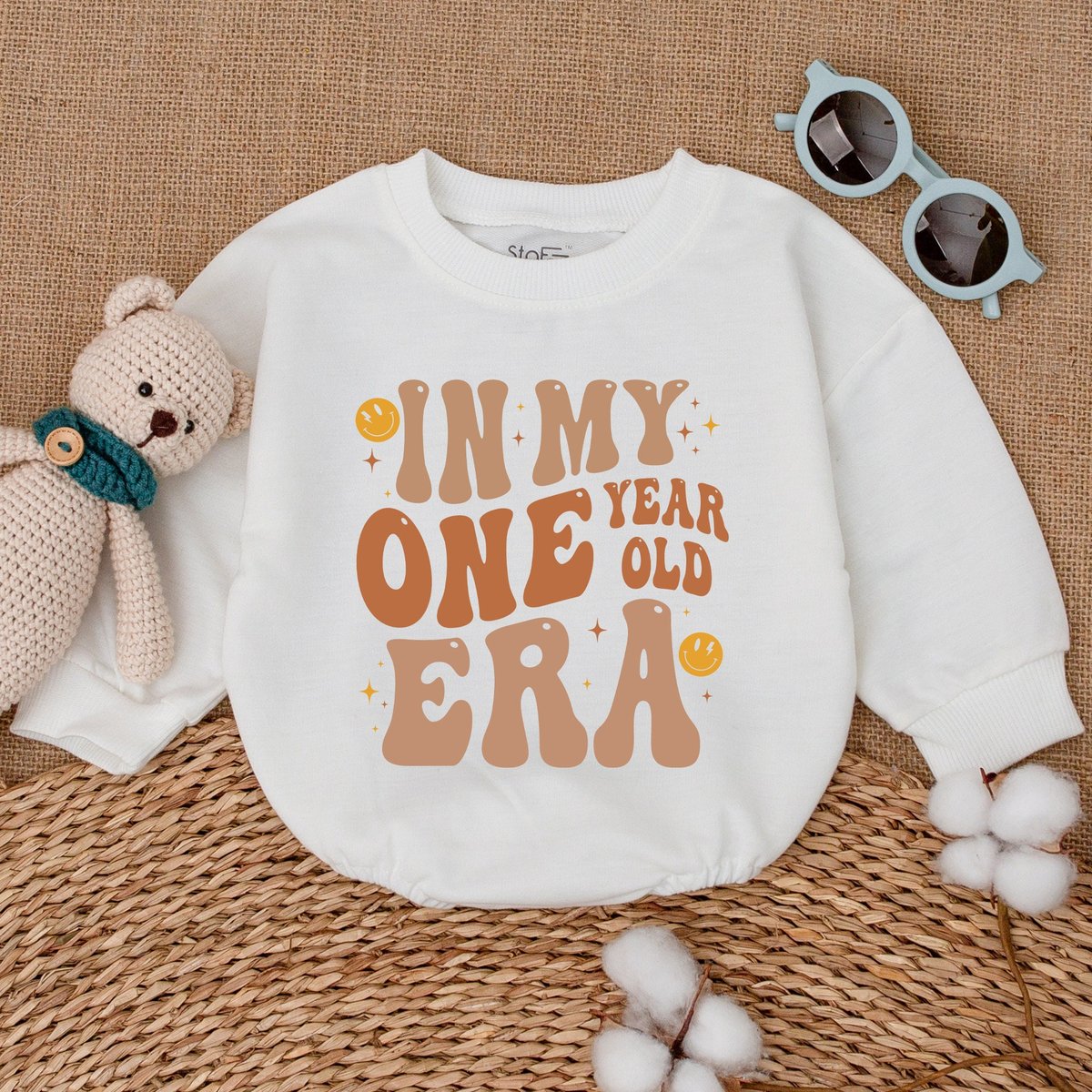 In My One Year Old Romper First Birthday Bodysuit Mommy Me Bodysuit 1st Birthday Outfit Baby Sweatsh 169