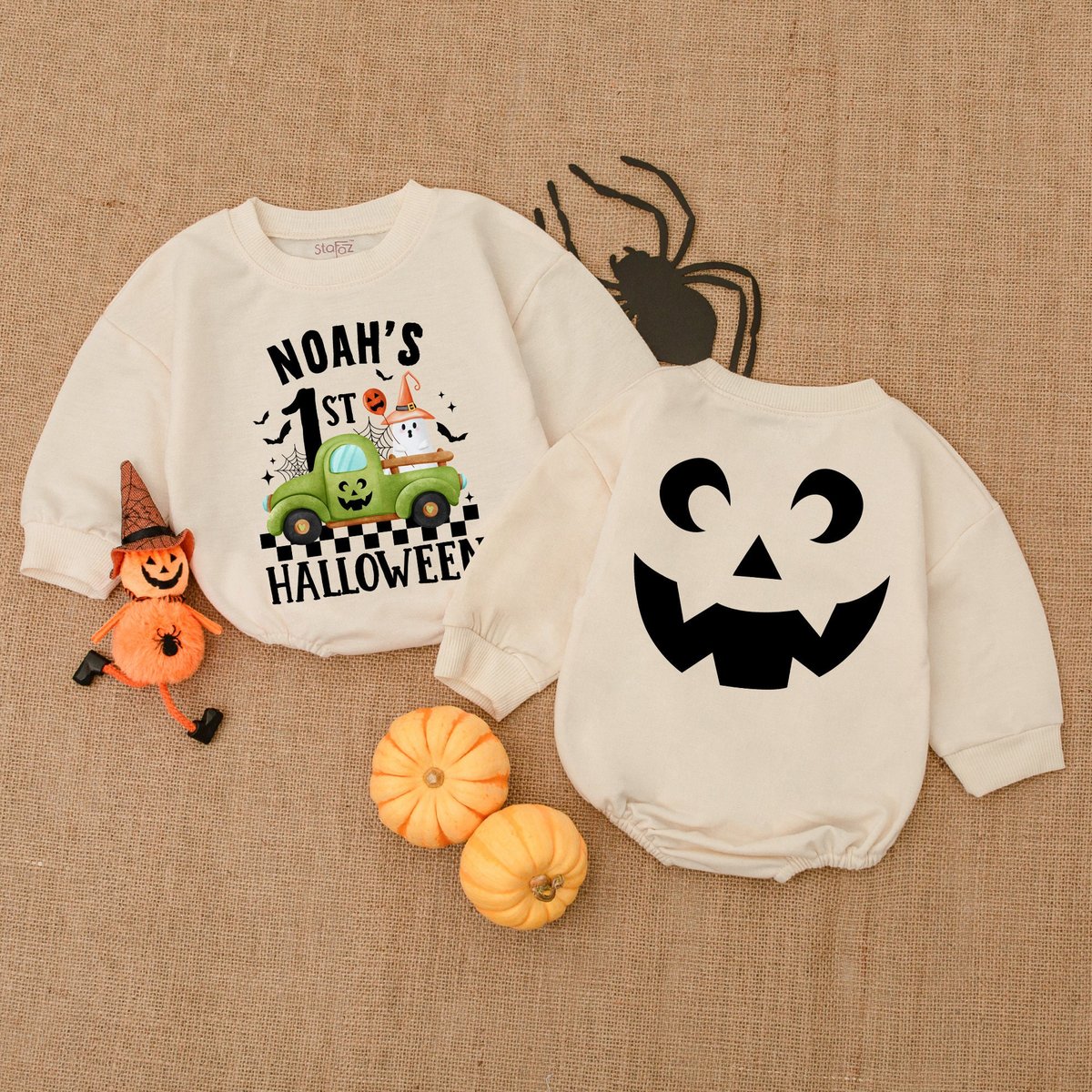 In My Spooky Era Halloween Romper My First Halloween Outfit Bubble Romper Baby Shower Gift Pumpkin B 175