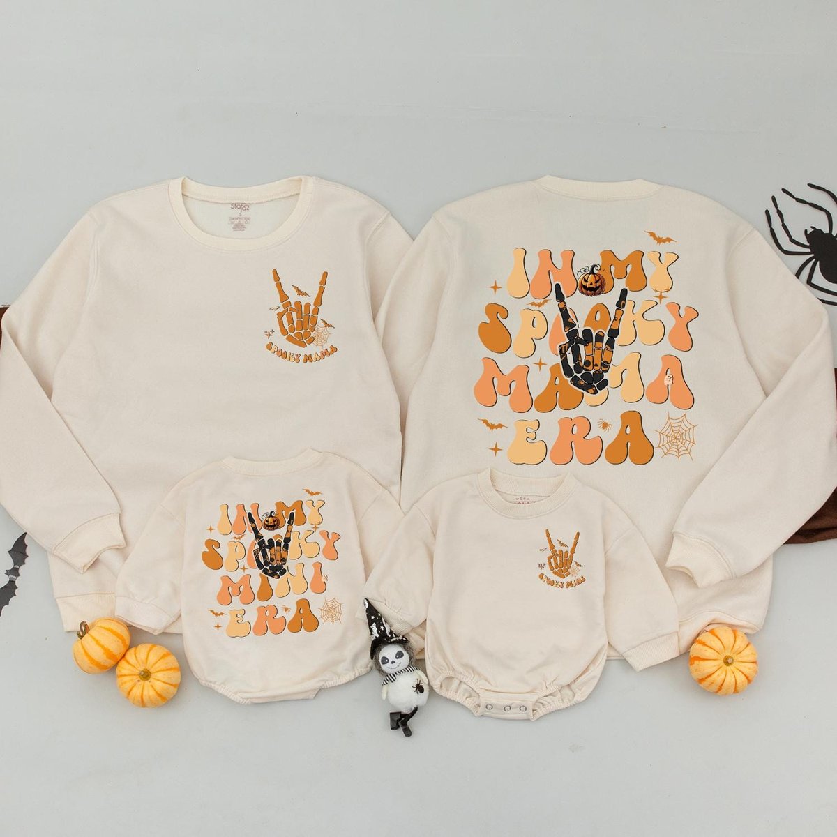 In My Spooky Mama Era Matching Outfit Retro Halloween Custom Family Spooky Mama Sweater Spooky Seaso_1779179449