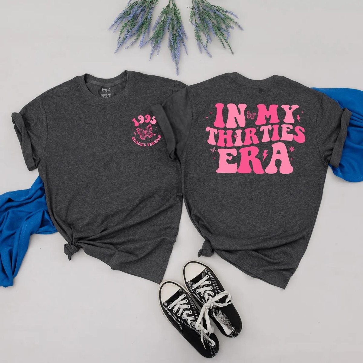 In My Thirties Era Shirt Pink 30th Birthday Tee 1995 Era Shirt Personalized Birthday Shirt Custom Na 433