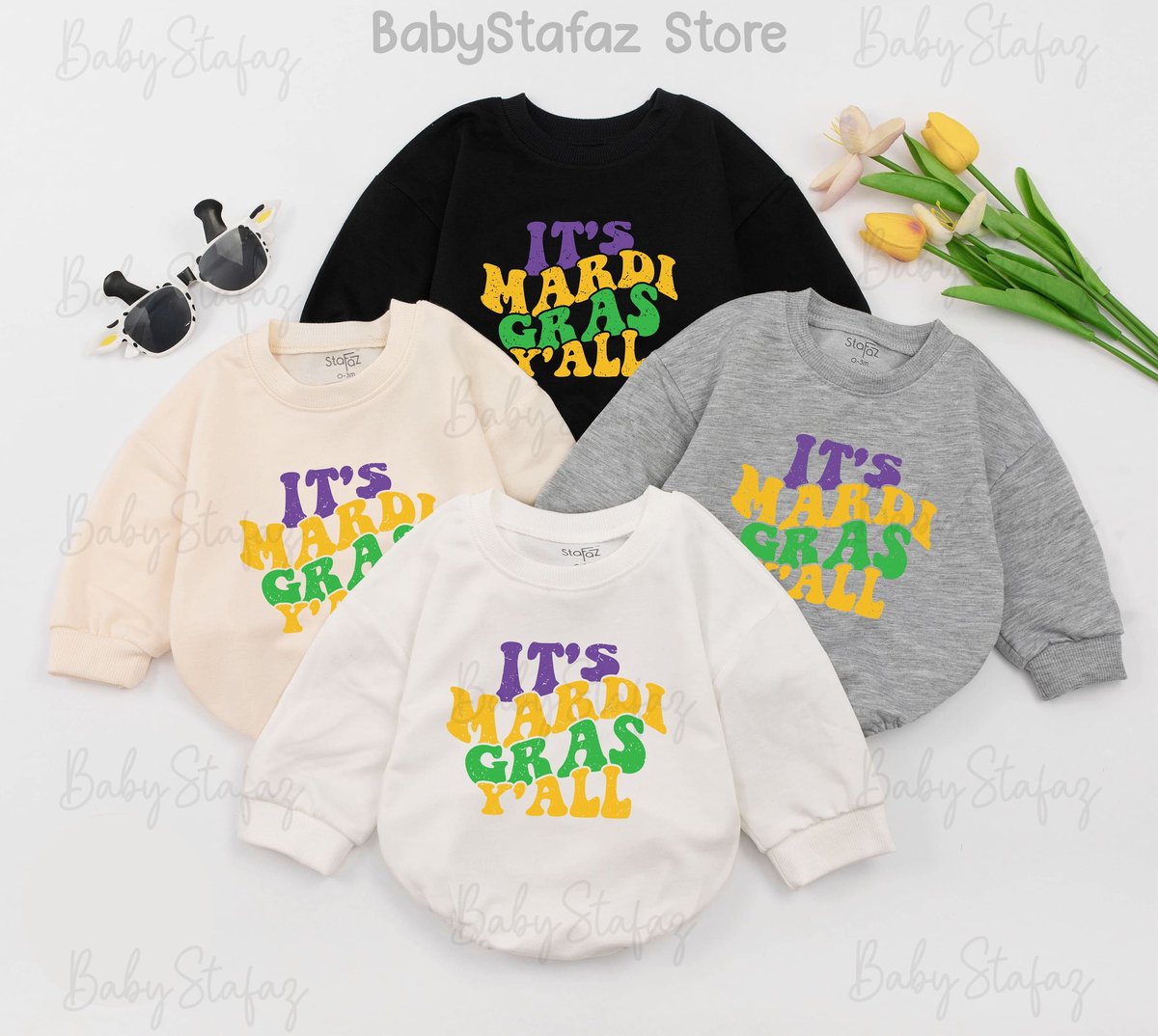 It's Mardi Gras Y'all baby Outfit Mardi Gras baby Romper Mardi Gras Apparel mardi gras parade 1st 165