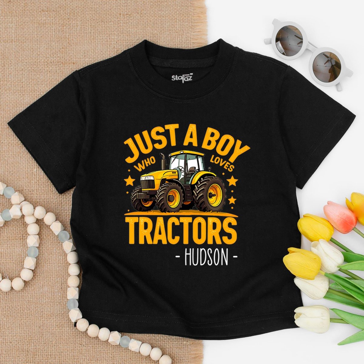 Just a Boy Who Love Tractor Toddler T shirt Boys Tractor Shirt Tractor Lover Tee Farm Shirt Country 183
