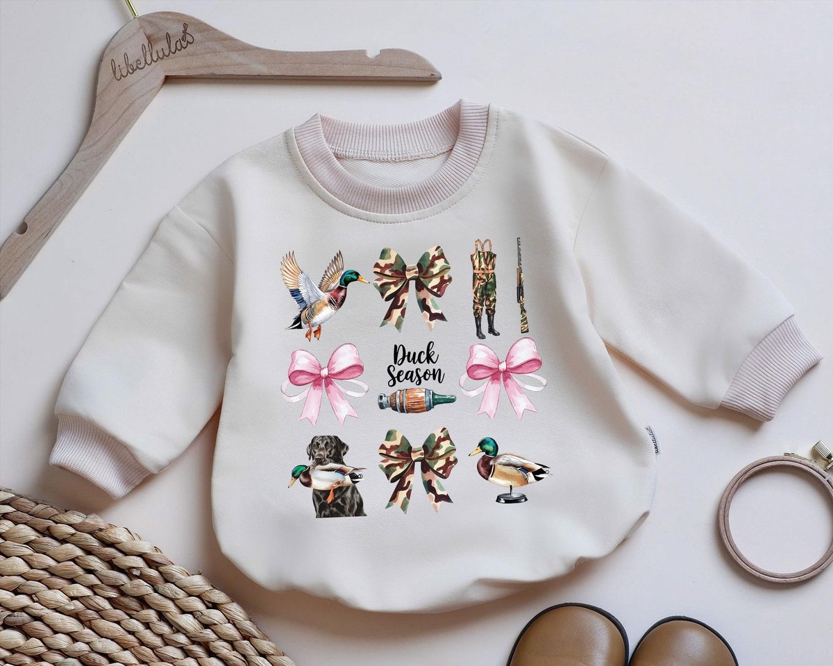 Just In Time For Hunting Season Baby Bodysuit Baby Hunting Romper Sweatshirt Camo Hunting Toddler We 436