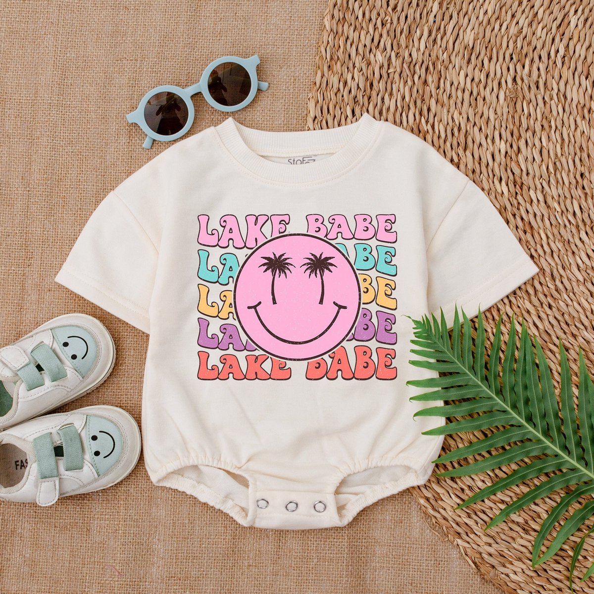 Lake Babe Summer Baby Girl Bubble RomperBaby Shower Gift Romper for Baby Girl Baby Girl Outfit Gift