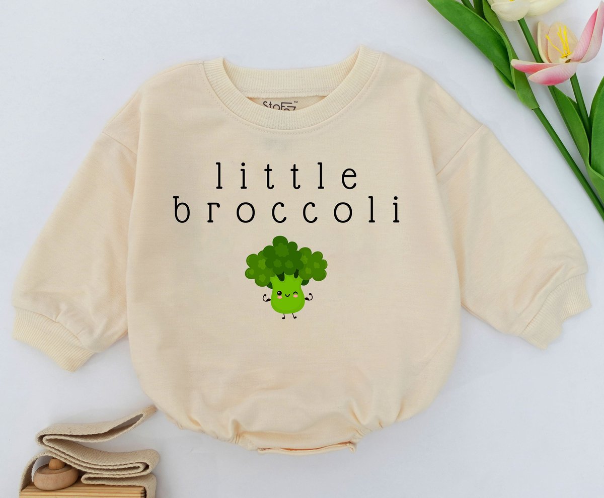 Little Broccoli Baby Romper Broccoli Baby Romper Little Broccoli Romper Unisex Baby Outfit Minimalis 155