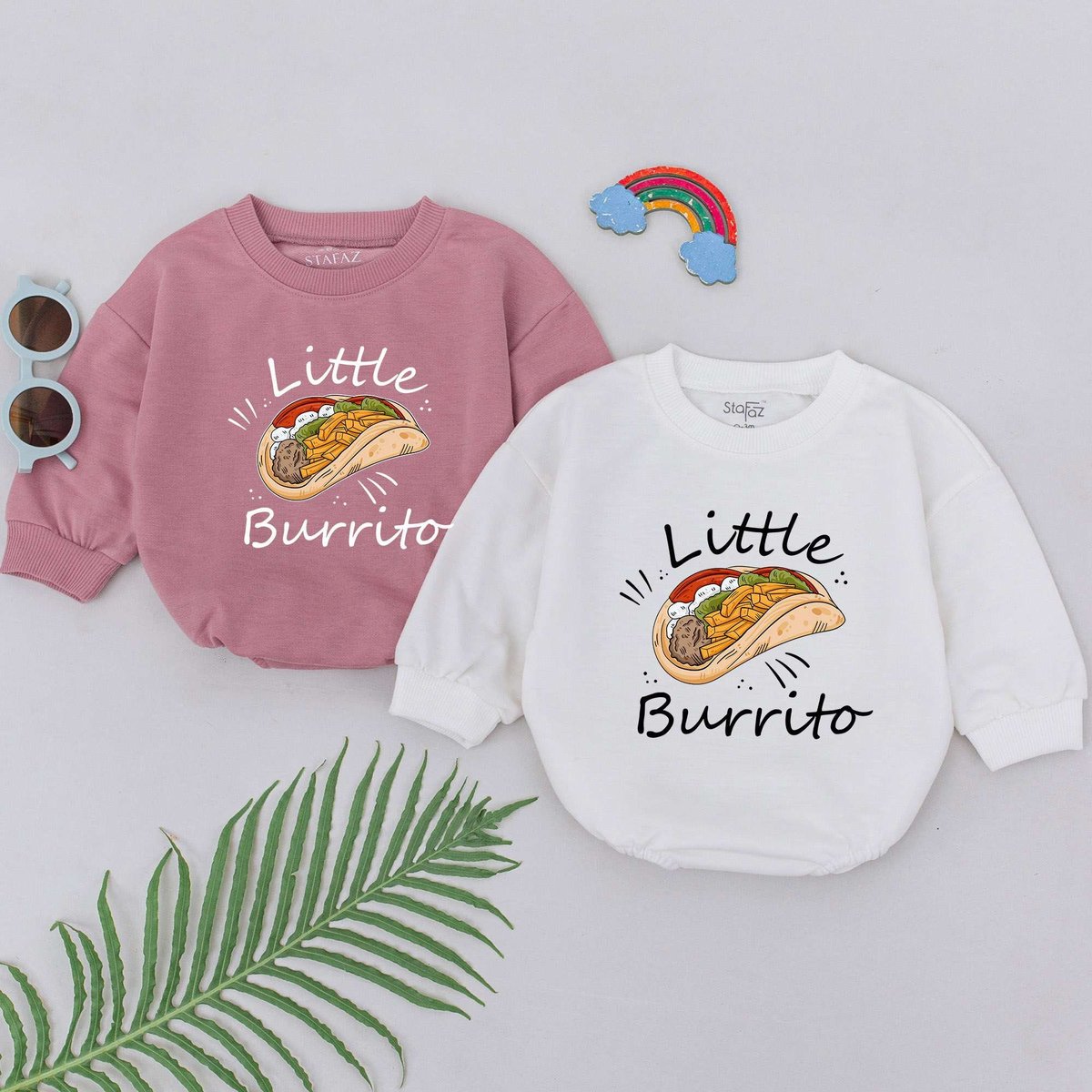 Little Burrito Baby Romper Pastry Romper Mexican Food Bodysuit Foodie Gifts Baby Shower Gifts Newbor